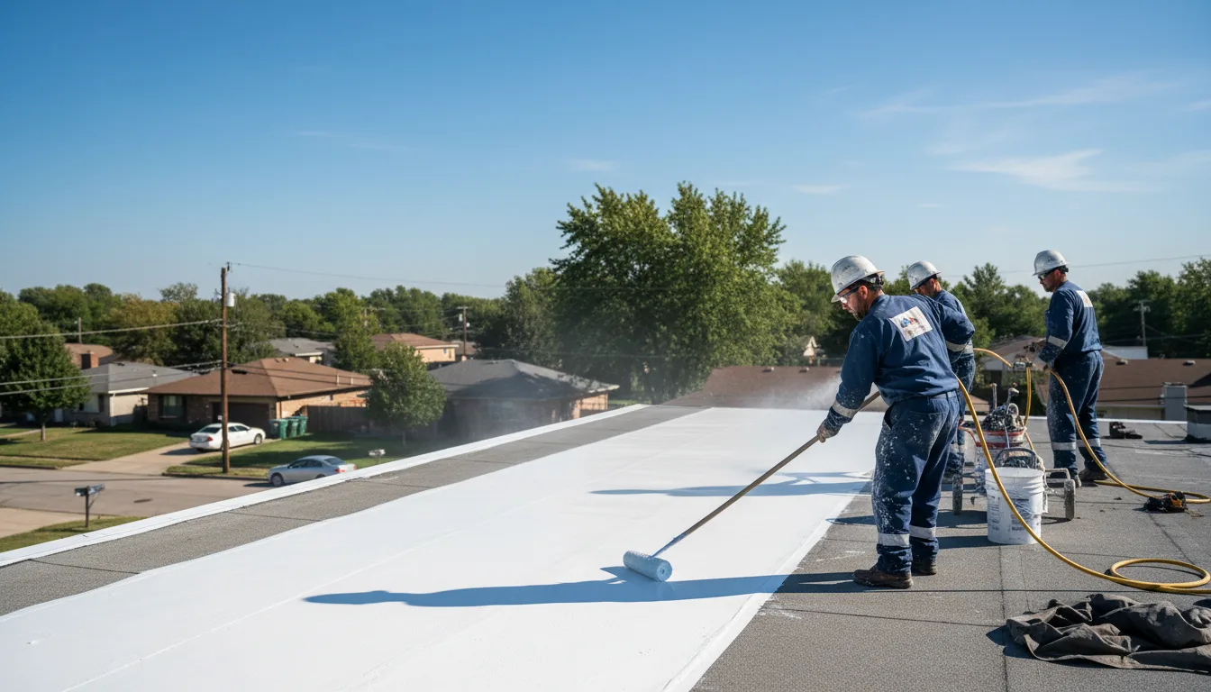 Commercial roof coating in Houghton Lake Heights, MI near me